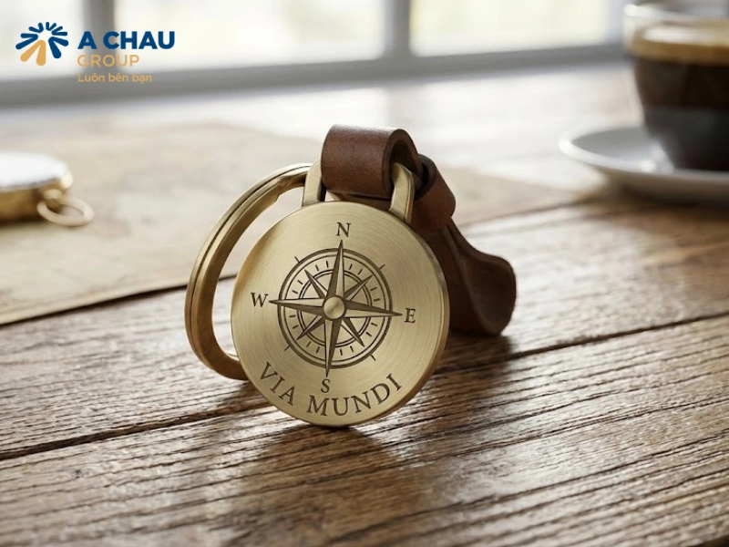 Móc Khóa Kim Loại quà tặng lưu niệm cho khách hàng
