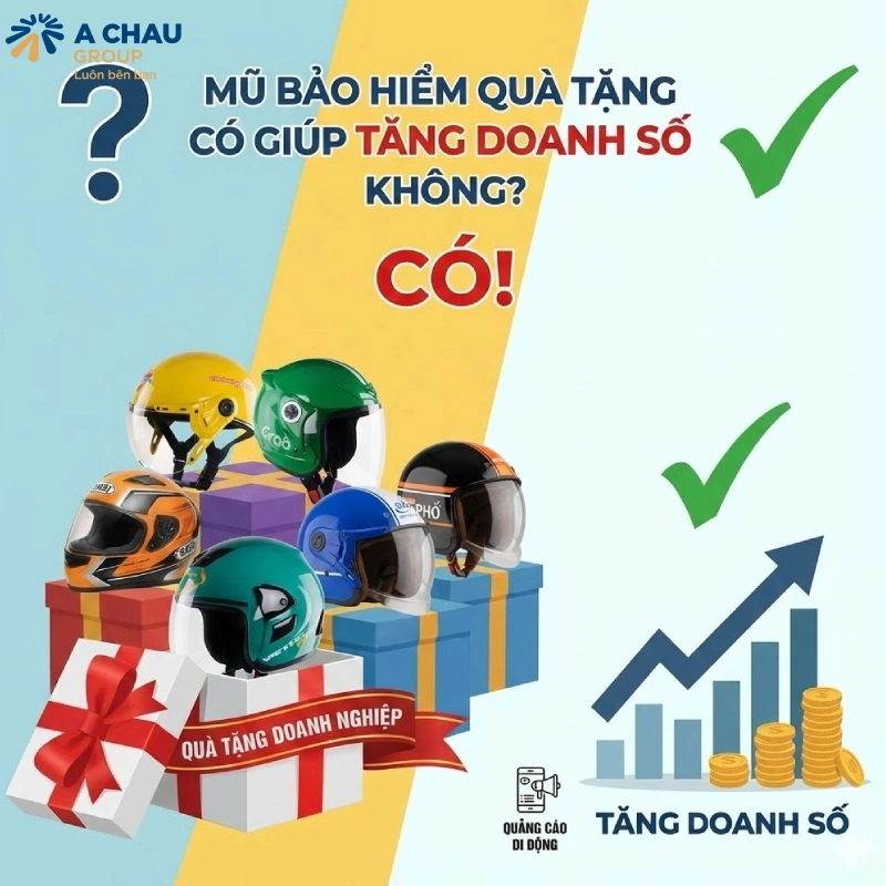Mũ bảo hiểm quà tặng có giúp tăng doanh số không