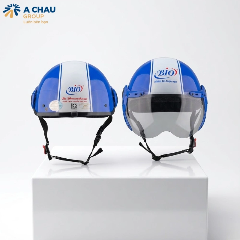 Mũ bảo hiểm in logo quà lưu niệm công ty thiết thực và ý nghĩa nhất