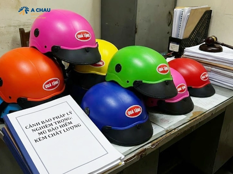 Tăng mũ bảo hiểm kém chất lượng có rắc rối đến pháp lý