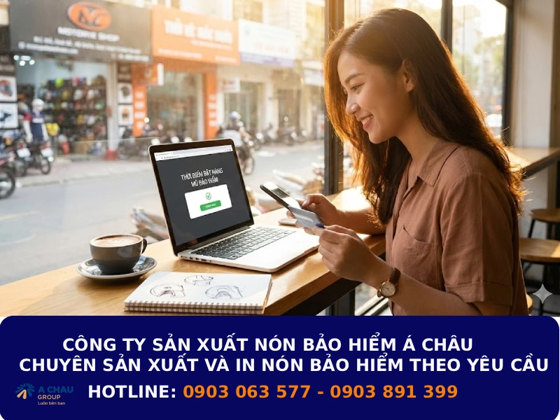 Thời gian đặt hàng cũng tác động tới thời gian hoàn thành nón bảo hiểm