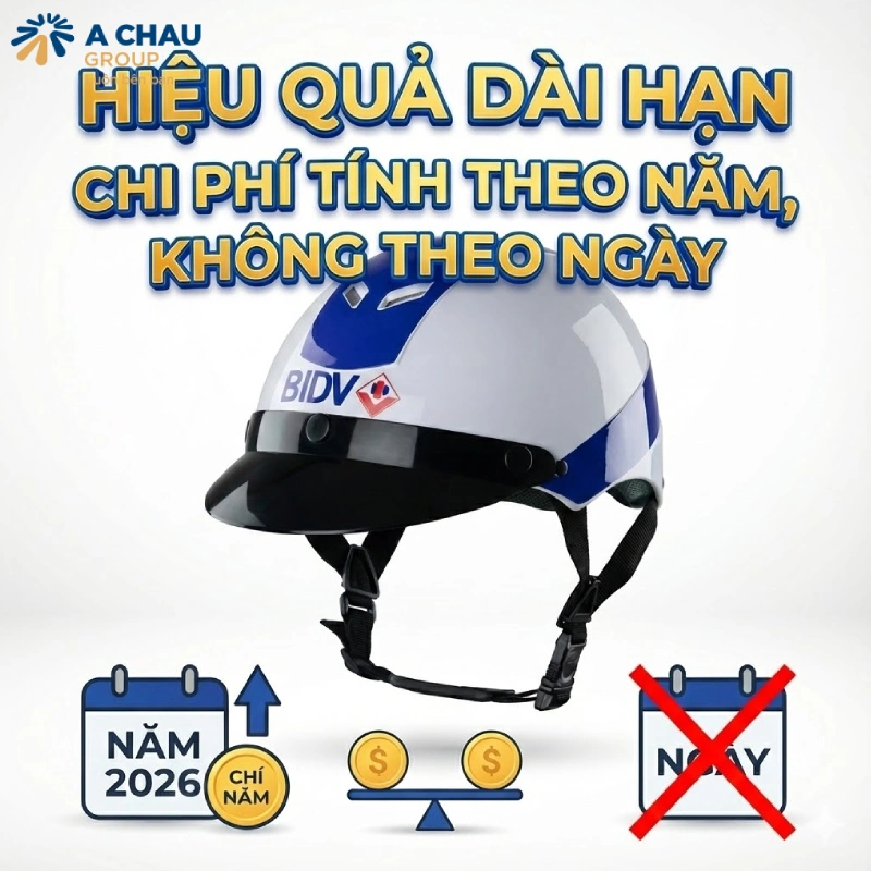 Hiệu quả dài hạn, chi phí tính theo năm, không theo ngày
