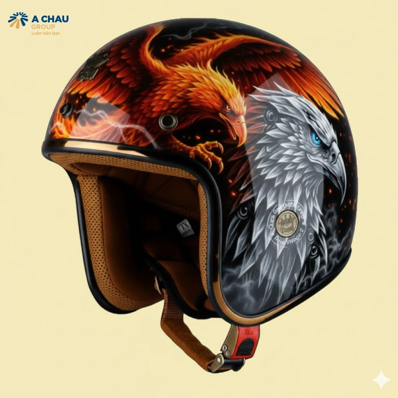 Trang trí mũ bảo hiểm bằng cách Sơn airbrush hoặc sơn phối màu nghệ thuật