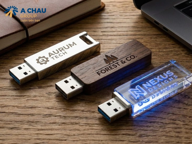 USB In Logo món quà tặng lưu niệm cho khách hàng