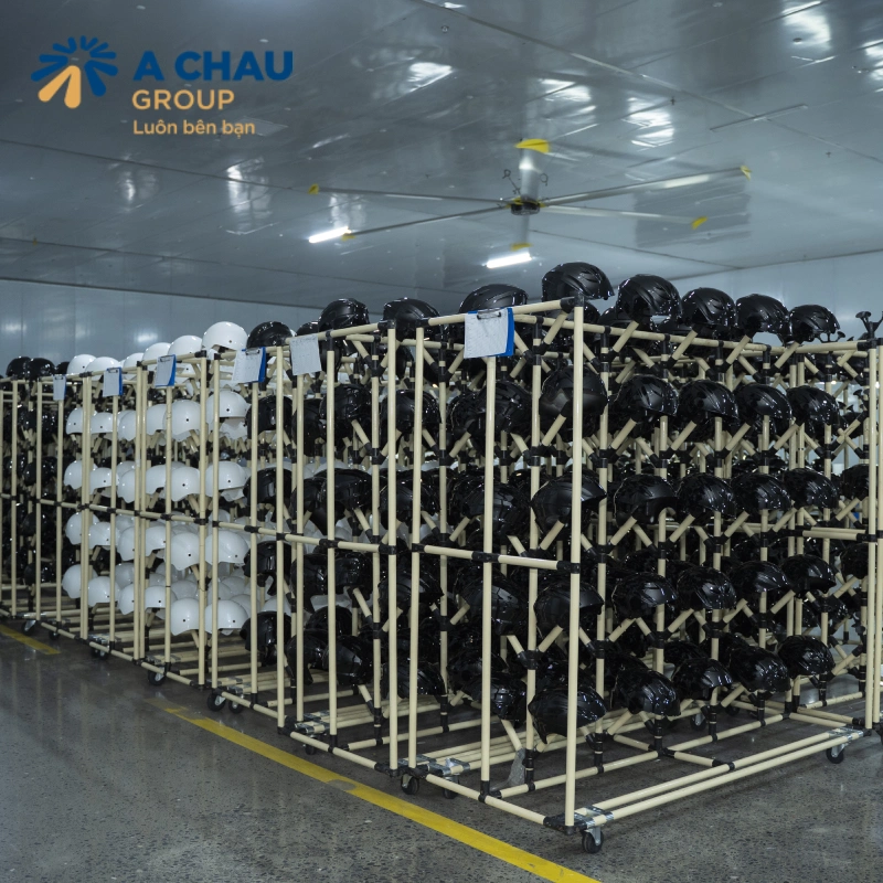 Á Châu – Đơn vị sản xuất mũ bảo hiểm quảng cáo theo yêu cầu doanh nghiệp chất lượng cao