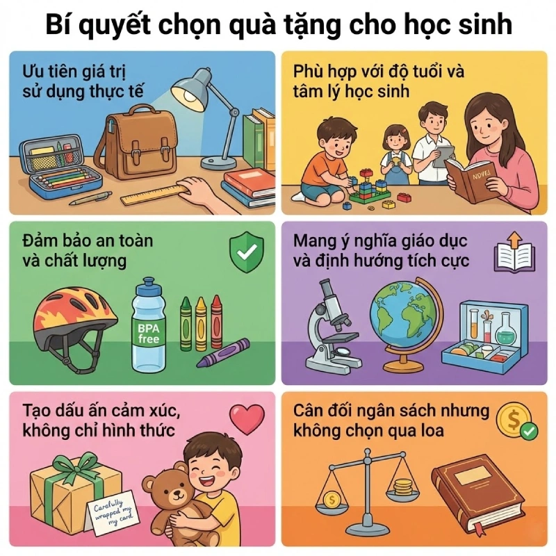Bí quyết chọn quà tặng cho học sinh