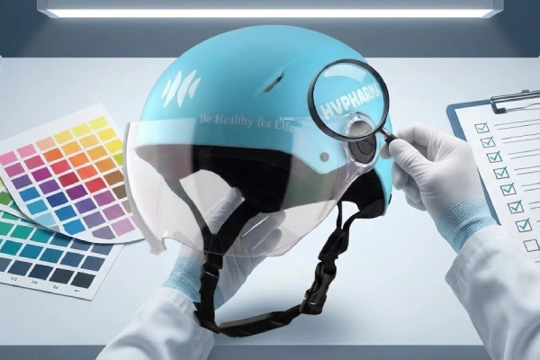 Làm sao để kiểm tra chất lượng nón bảo hiểm in logo