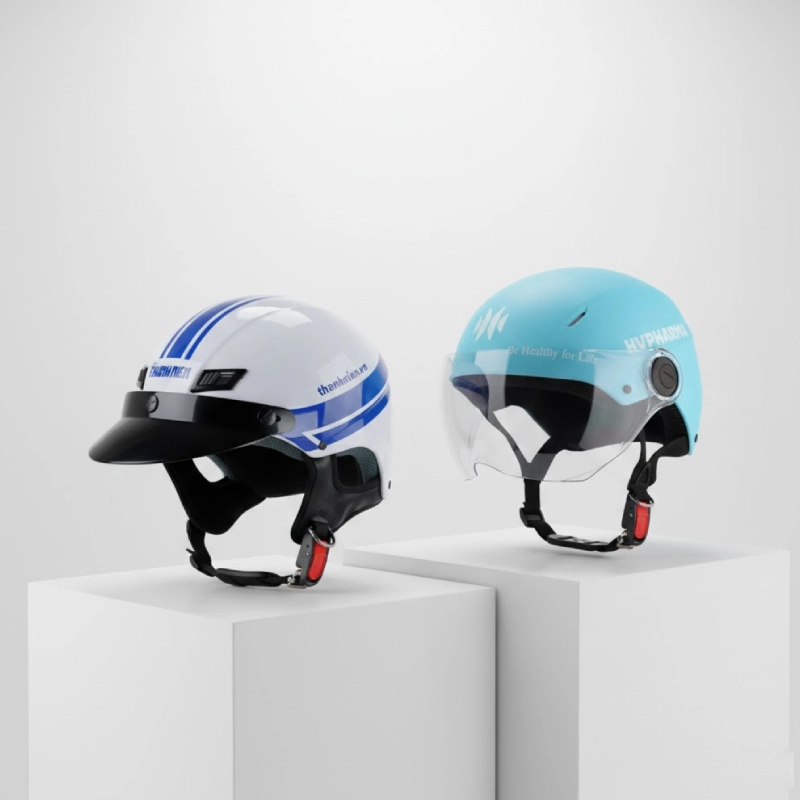 Mũ bảo hiểm quà tặng khai trương công ty bằng nón 1/2