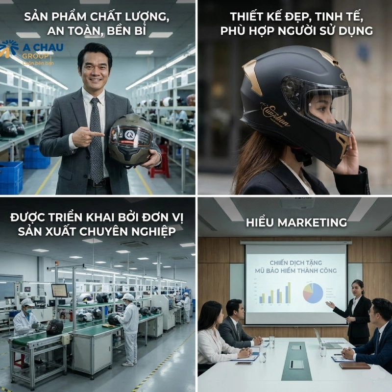 Làm thế nào để chiến dịch tặng mũ bảo hiểm thành công?