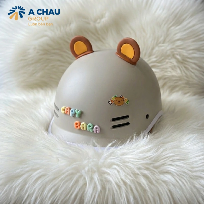 Mũ bảo hiểm tai gấu cute dễ thương
