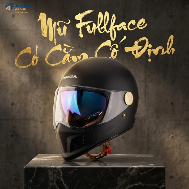 Mũ fullface có cằm cố định