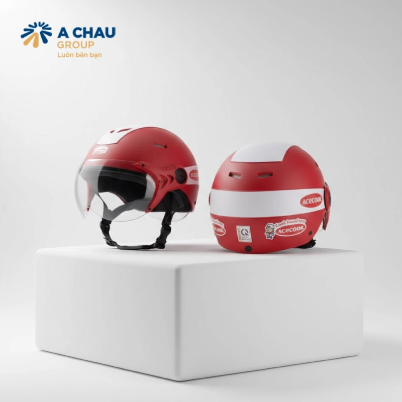 Mũ bảo hiểm giúp dễ dàng in logo 