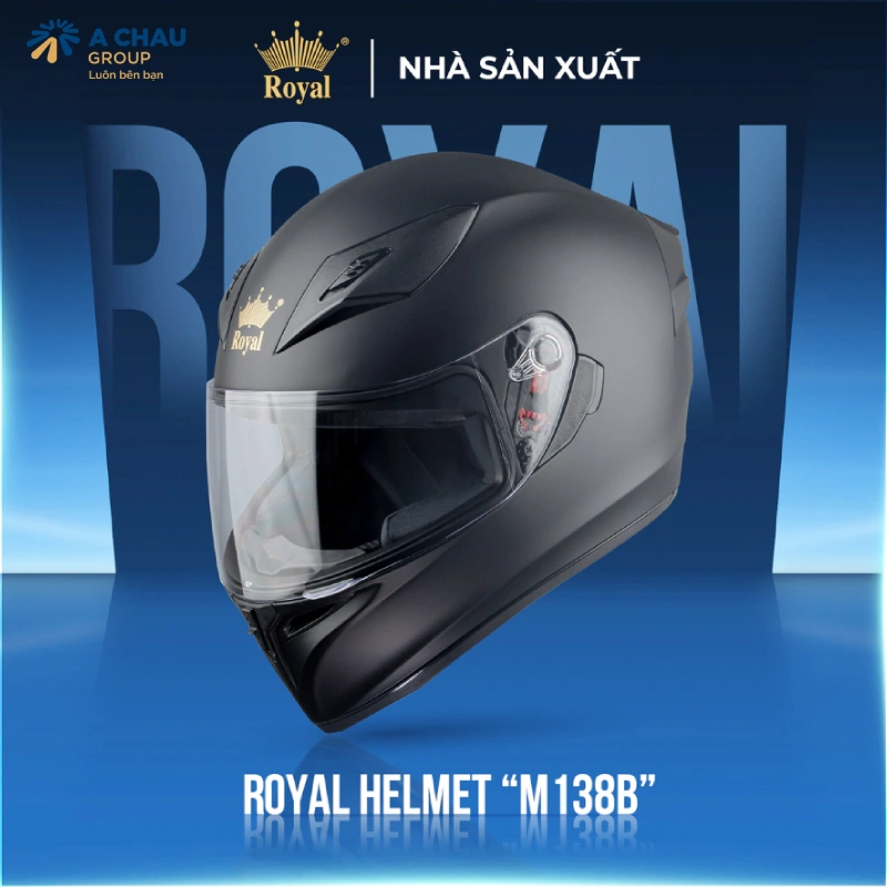 Mũ bảo hiểm fullface Royal M138B 2 kính