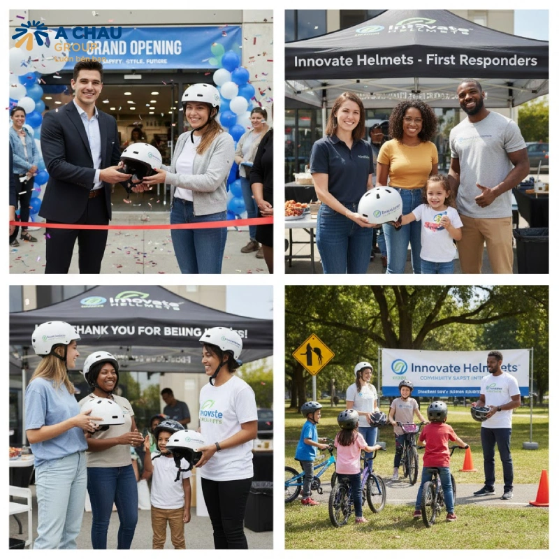 Mũ bảo hiểm quảng cáo cho doanh nghiệp mới thành lập nên dùng trong những dịp nào?