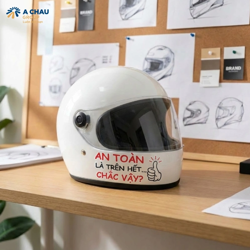 Logo thiết kế thiếu tinh tế - Sai lầm khiến chiến dịch tặng mũ bảo hiểm quảng cáo thất bại