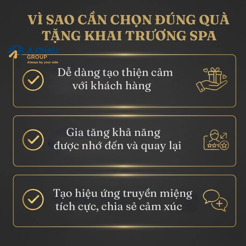 Vì sao cần chọn đúng quà tặng khai trương spa?