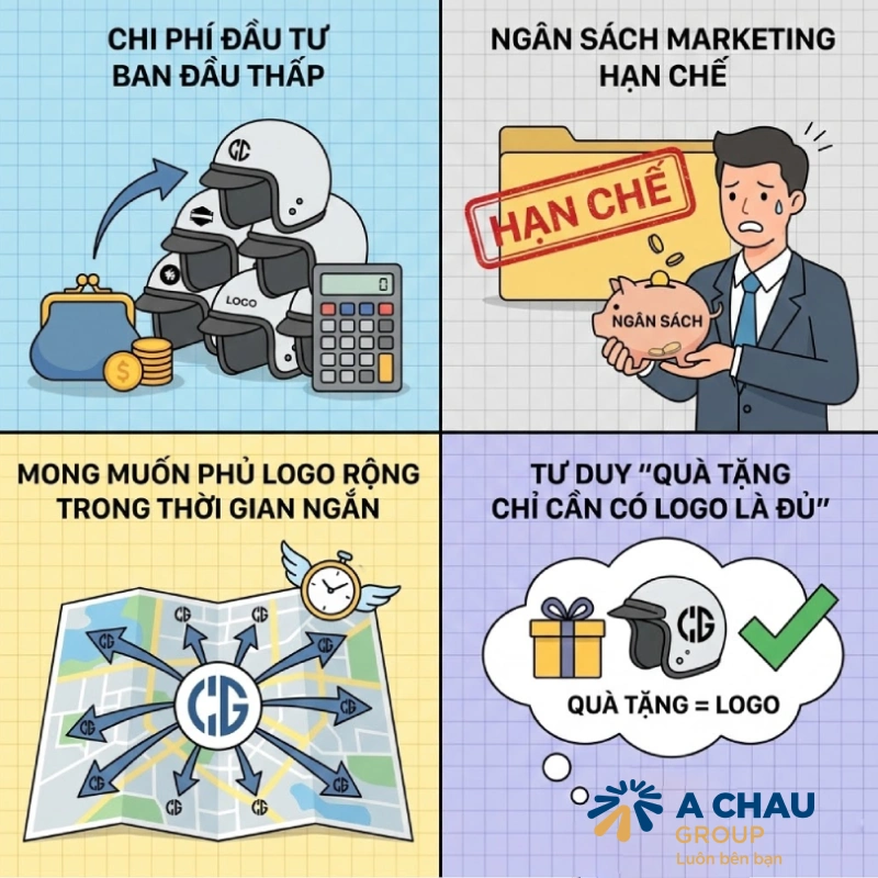 Vì sao doanh nghiệp thường bị thu hút bởi mũ bảo hiểm quảng cáo giá rẻ?