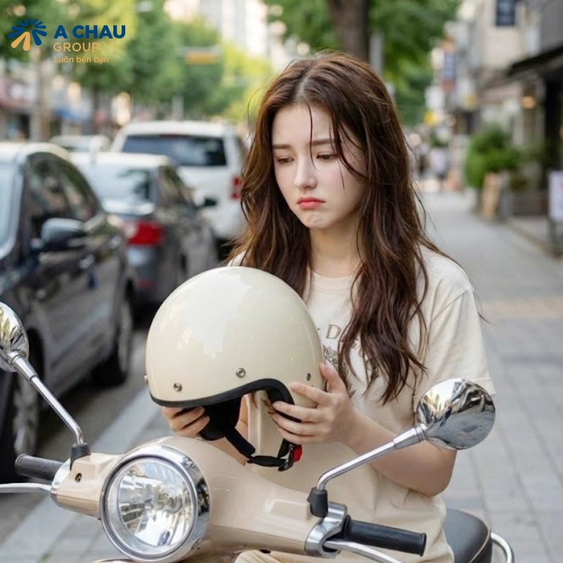 Chia sẻ cách đội nón bảo hiểm không bị xẹp tóc hay nhất 1 Vì sao đội mũ bảo hiểm bị xẹp tóc?