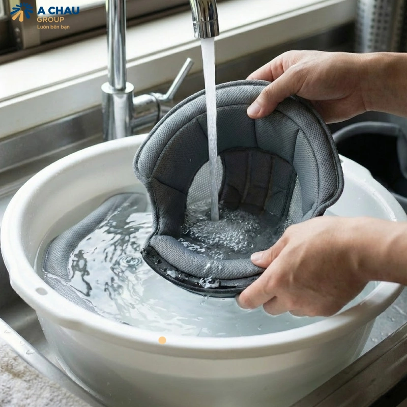 Xả sạch và để ráo