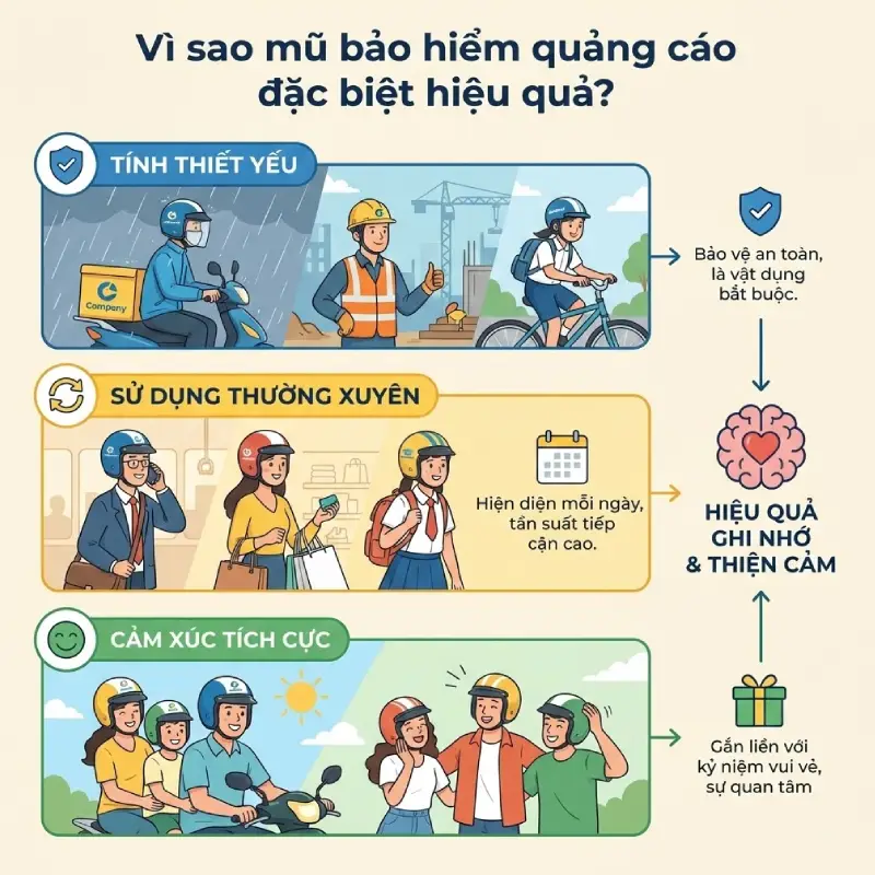 Những ngành nghề phù hợp nhất với mũ bảo hiểm quảng cáo 1 Vì sao mũ bảo hiểm quảng cáo đặc biệt hiệu quả với một số ngành nghề?