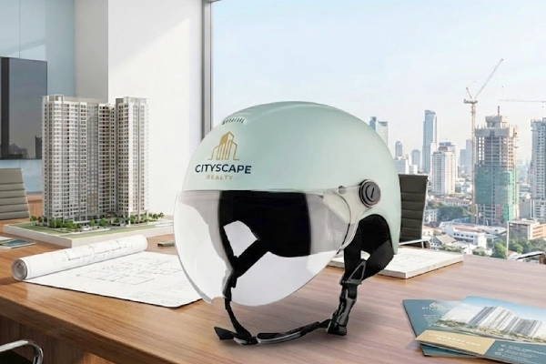 Mũ bảo hiểm quảng cáo ngành bất động sản