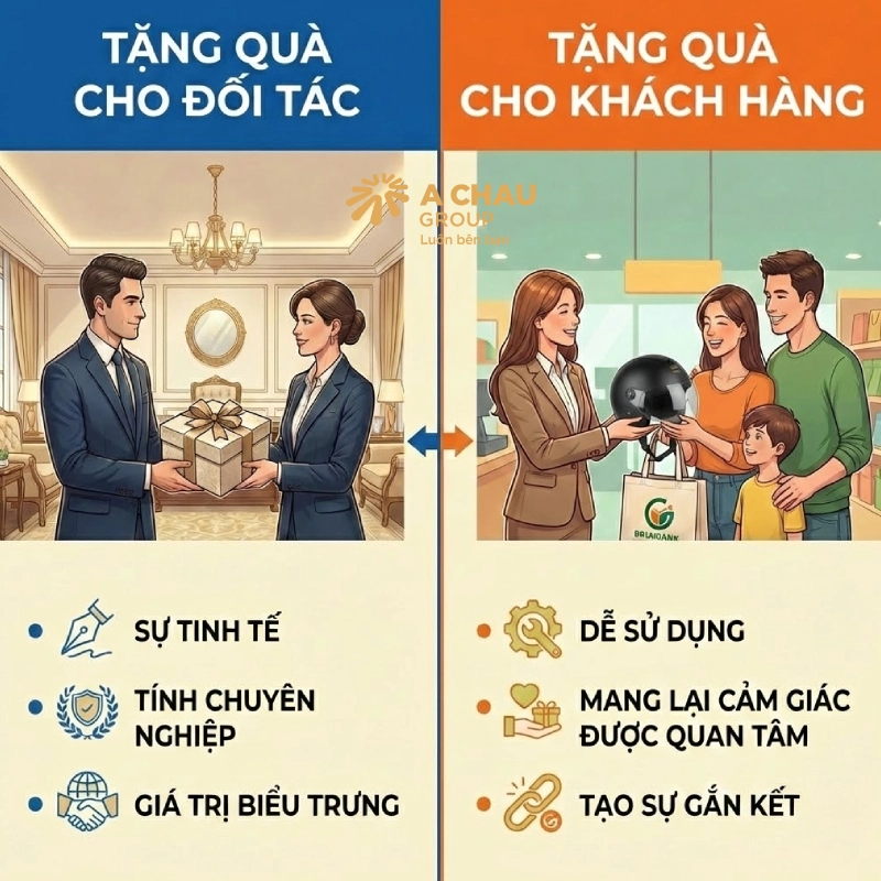 Sự khác biệt giữa tặng quà cho đối tác và tặng quà cho khách hàng