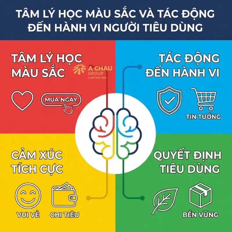 Tâm lý học màu sắc và tác động đến hành vi người tiêu dùng