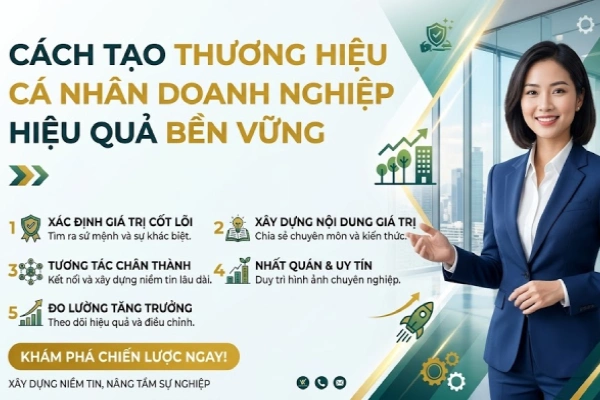 Cách tạo thương hiệu cá nhân doanh nghiệp hiệu quả bền vững