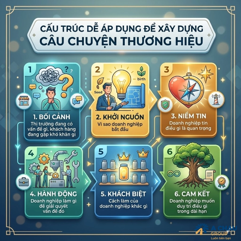 Cấu trúc dễ áp dụng để xây dựng câu chuyện thương hiệu