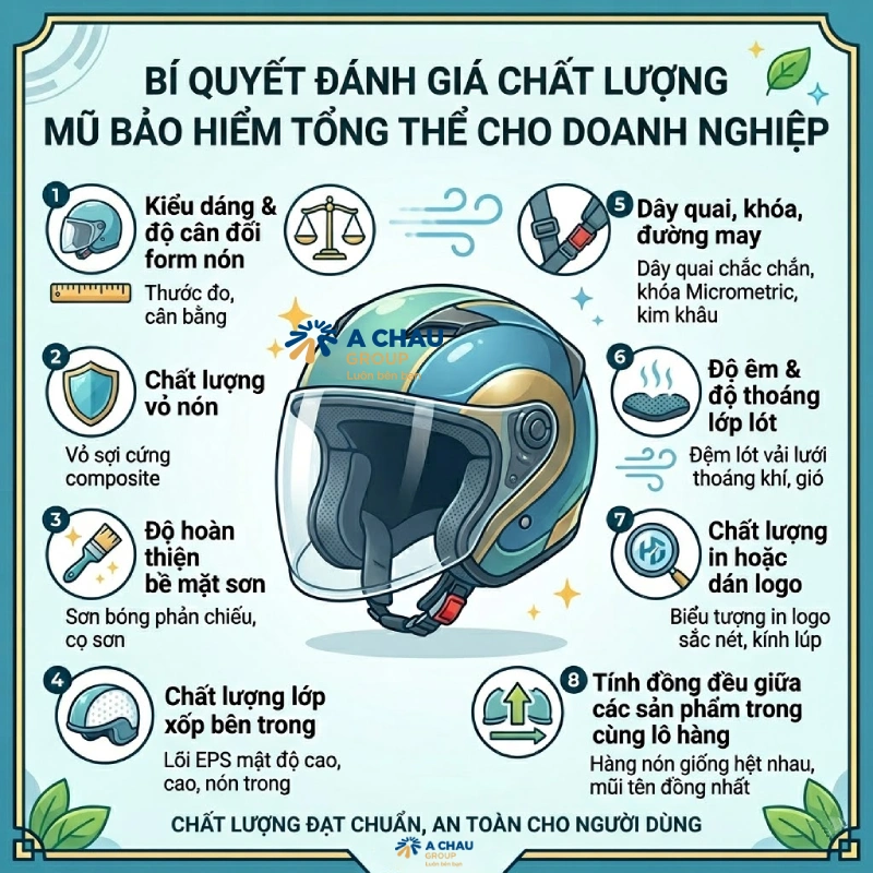 9 lưu ý khi đặt nón bảo hiểm in logo số lượng lớn 2 Không chỉ nhìn giá, phải nhìn tổng thể chất lượng sản phẩm