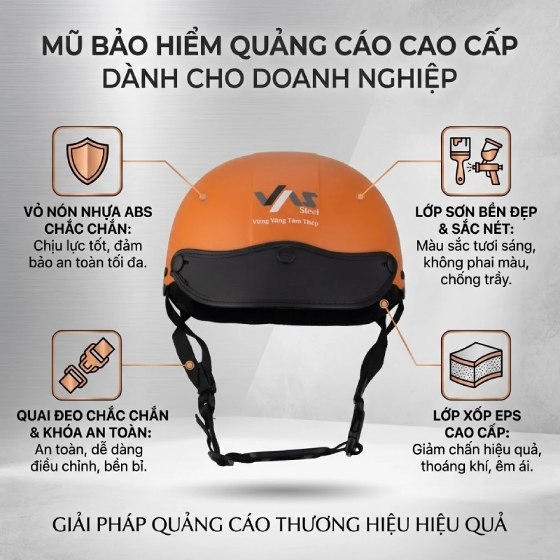 Những lợi ích cho doanh nghiệp khi đặt làm mũ bảo hiểm quảng cáo tại Á Châu Group 2 Lợi ích cho doanh nghiệp khi đặt làm mũ bảo hiểm quảng cáo tại Á Châu Group, khách hàng nhận được sản phẩm chất lượng cao