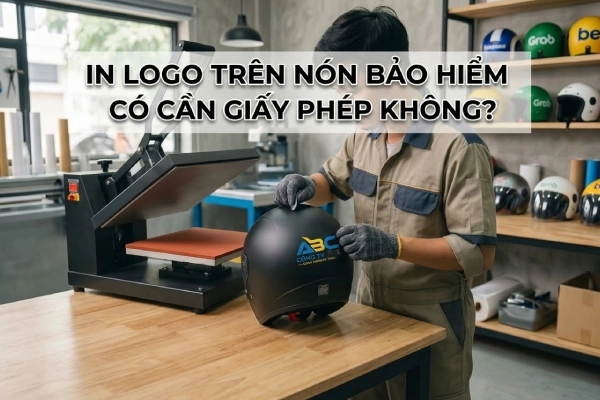 In logo trên nón bảo hiểm có cần giấy phép không?
