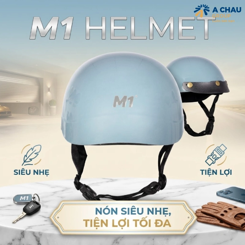 Nên dùng mũ bảo hiểm hãng nào đảm bảo chất lượng - M1 Helmet – Nón siêu nhẹ, tiện lợi tối đa