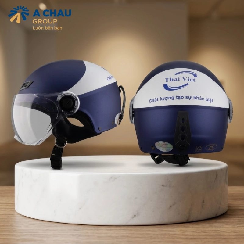 Mũ bảo hiểm in logo món quà tặng sự kiện doanh nghiệp bền vững và có giá trị sử dụng cao