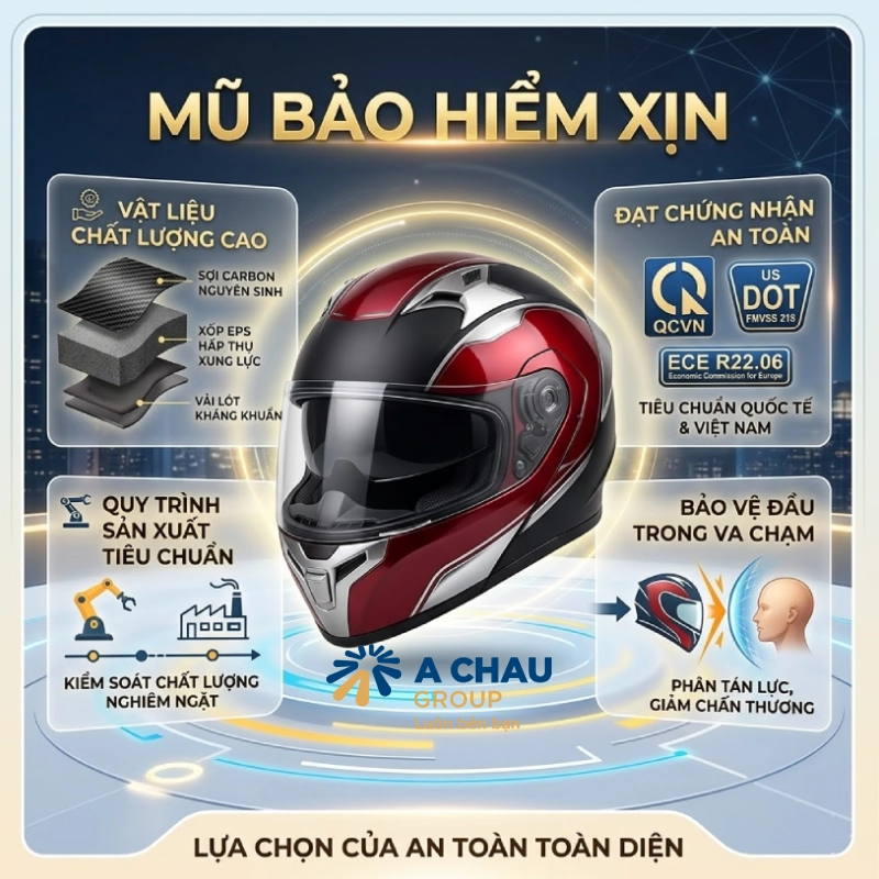 Mũ bảo hiểm xịn là gì?
