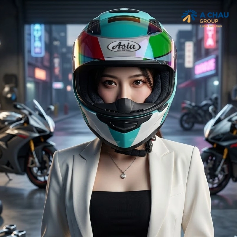 Nón bảo hiểm có cằm cho nữ MT136