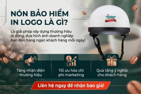 Nón bảo hiểm in logo là gì?