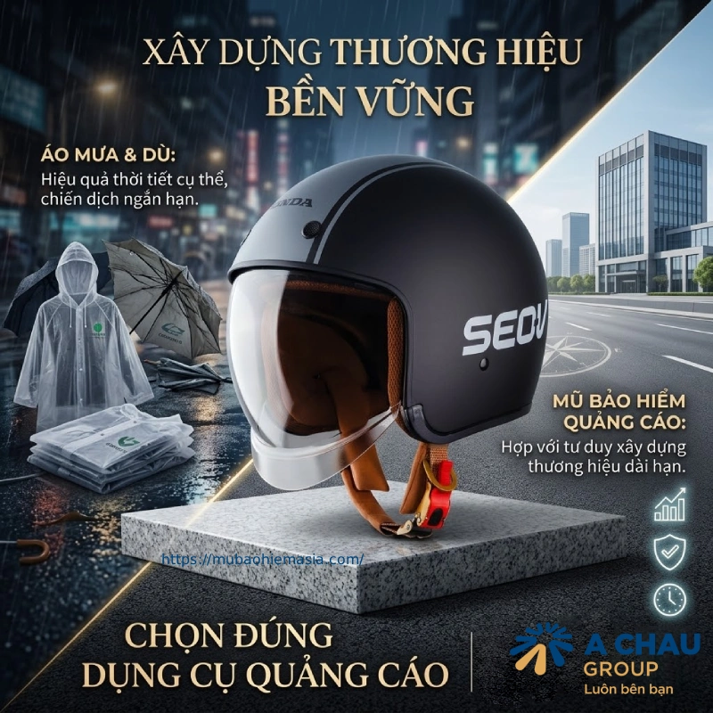 Mũ phù hợp với chiến lược thương hiệu dài hạn hơn quà tặng thời vụ