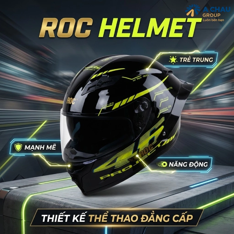 Nên dùng mũ bảo hiểm hãng nào đảm bảo chất lượng ROC Helmet