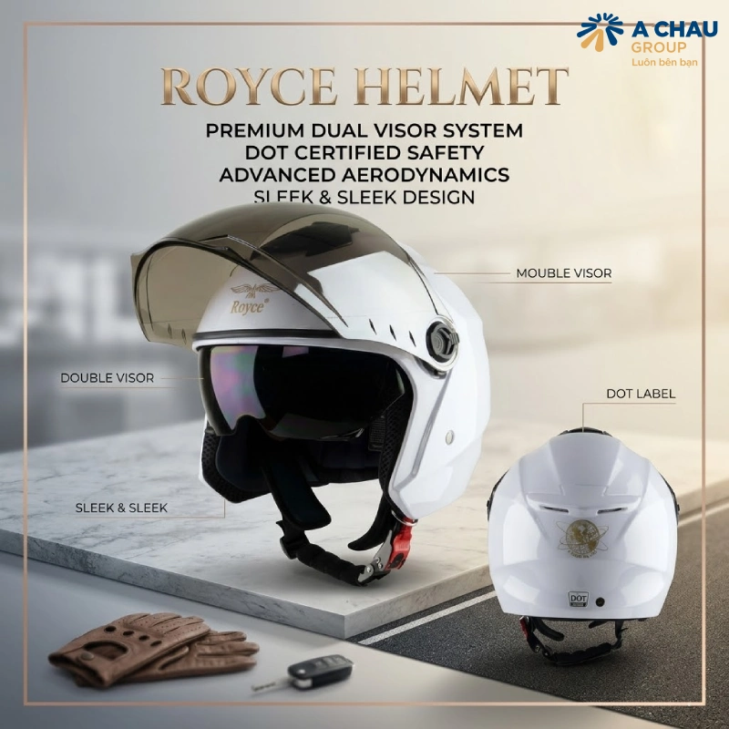 Nên dùng mũ bảo hiểm hãng nào đảm bảo chất lượng - Royce Helmet