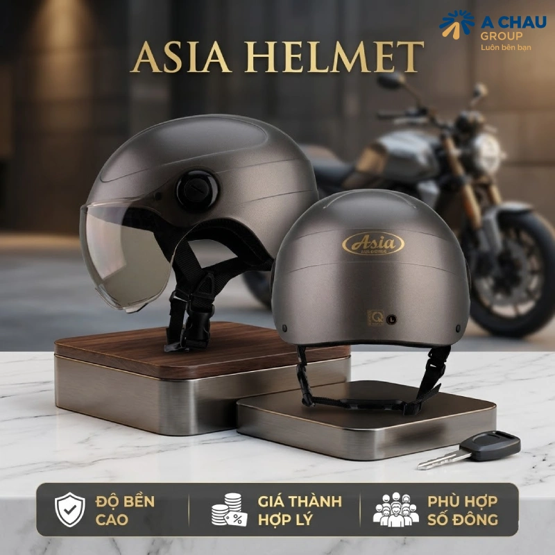 Nên dùng mũ bảo hiểm hãng nào đảm bảo chất lượng Asia Helmet