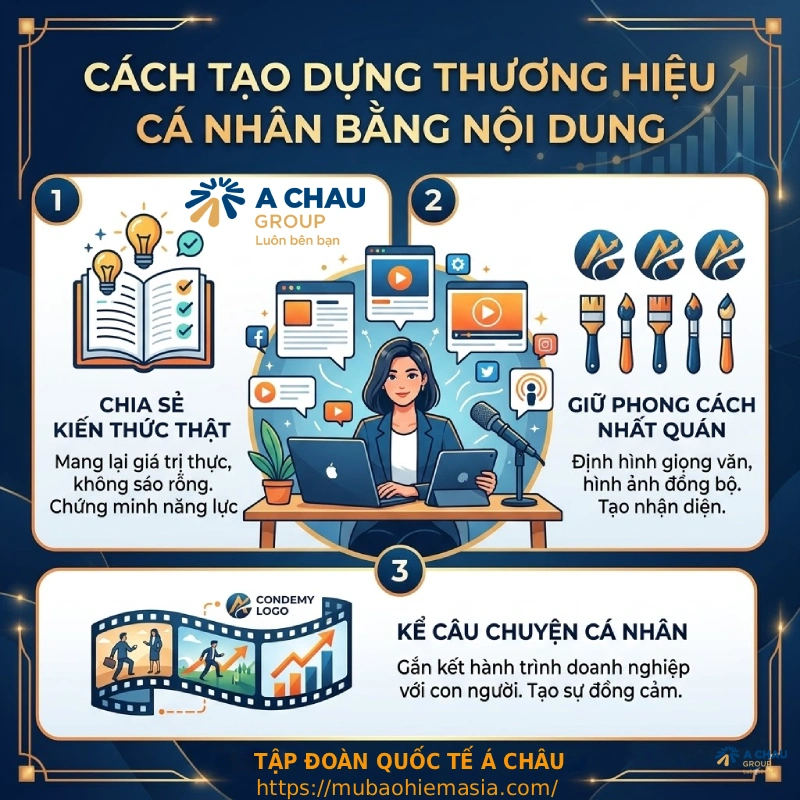 Cách tạo dựng thương hiệu cá nhân bằng nội dung