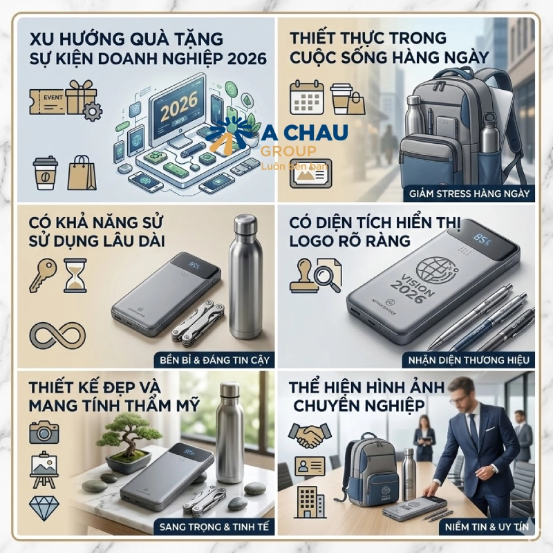 Xu hướng quà tặng sự kiện doanh nghiệp năm 2026