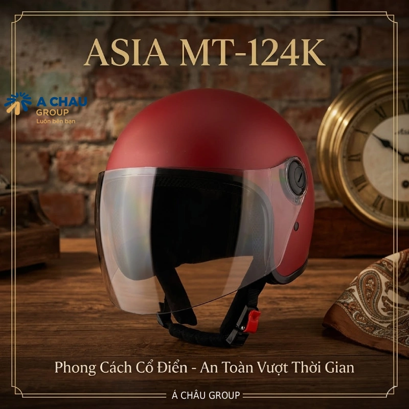 Nón bảo hiểm cổ điển Asia MT-124K