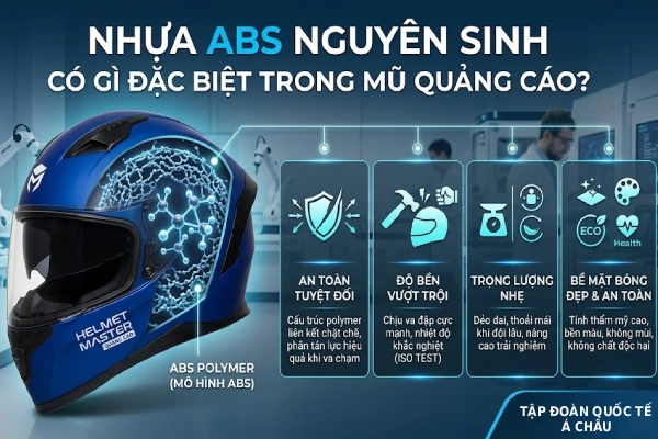 Nhựa ABS nguyên sinh trong mũ quảng cáo có gì đặc biệt?