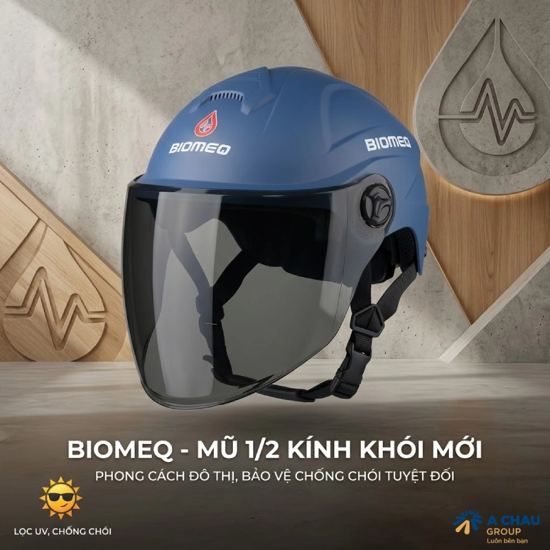 Mũ bảo hiểm kính khói 1/2