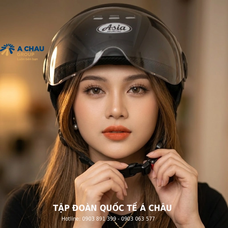 Cách chọn mũ bảo hiểm nửa đầu nữ đẹp và đáng mua