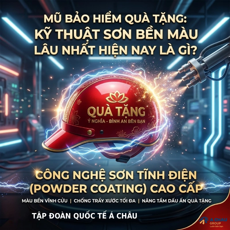 Kỹ thuật sơn mũ bảo hiểm quà tặng nào giúp màu bền lâu