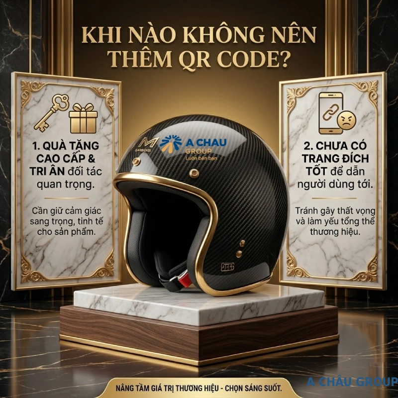 Khi nào không nên thêm QR code?