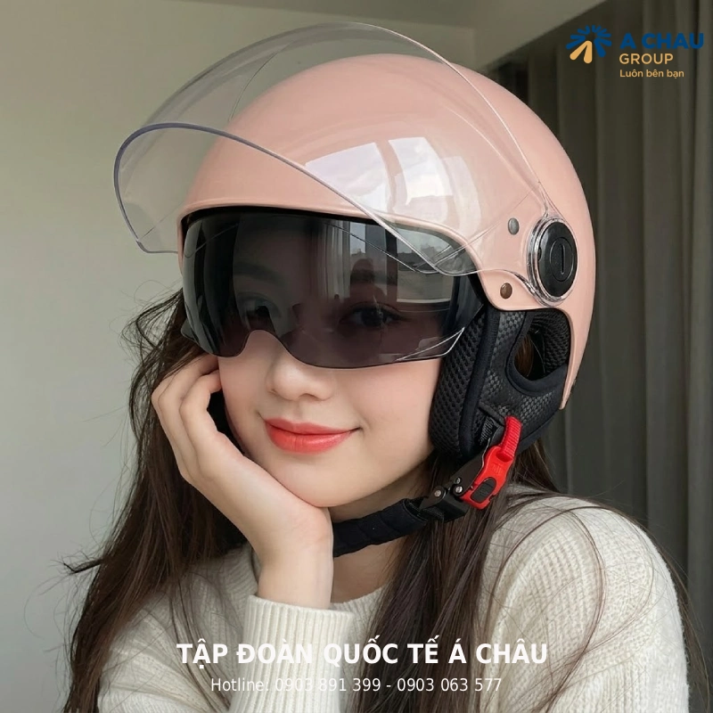 Nón bảo hiểm nửa đầu nữ Royal M163K